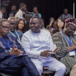 From left -Kwesi Pratt, GJA President, Albert Dwumfour & GBC DG Prof. Amin Alhassan.