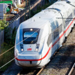 A Deutsche Bahn ICE train on a railway line. Photo: Philipp von Ditfurth/dpa