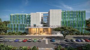 Land preparation has begun for the construction of a modern 400-bed Mother and Child Block at the Korle Bu Teaching Hospital in Accra.