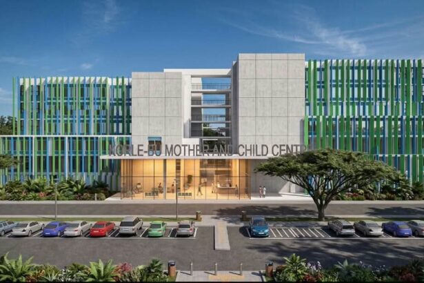  Land preparation has begun for the construction of a modern 400-bed Mother and Child Block at the Korle Bu Teaching Hospital in Accra.