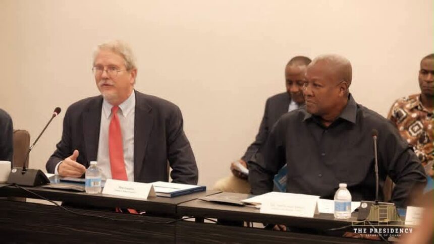 New York: President Mahama engages Alex Soros on ECOWAS Integration Support