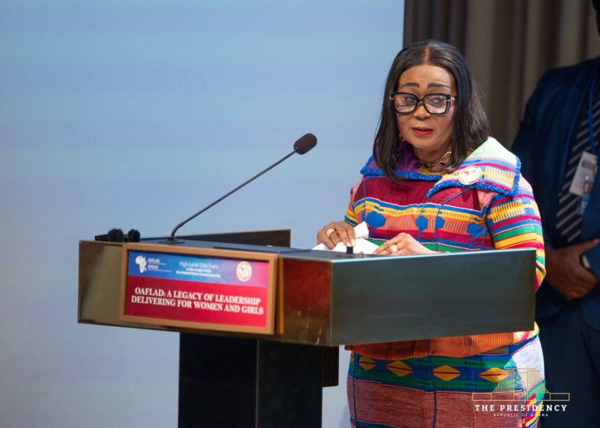 First Lady, Mrs. Lordina Mahama.