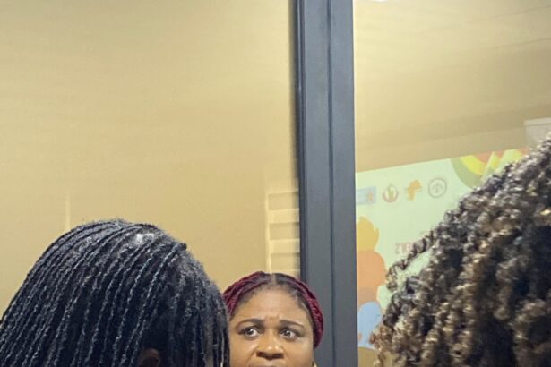 Rebecca Ekpe- Vice President, Ghana Journalists Association (GJA) speaking at the Women's program on proportional representation.