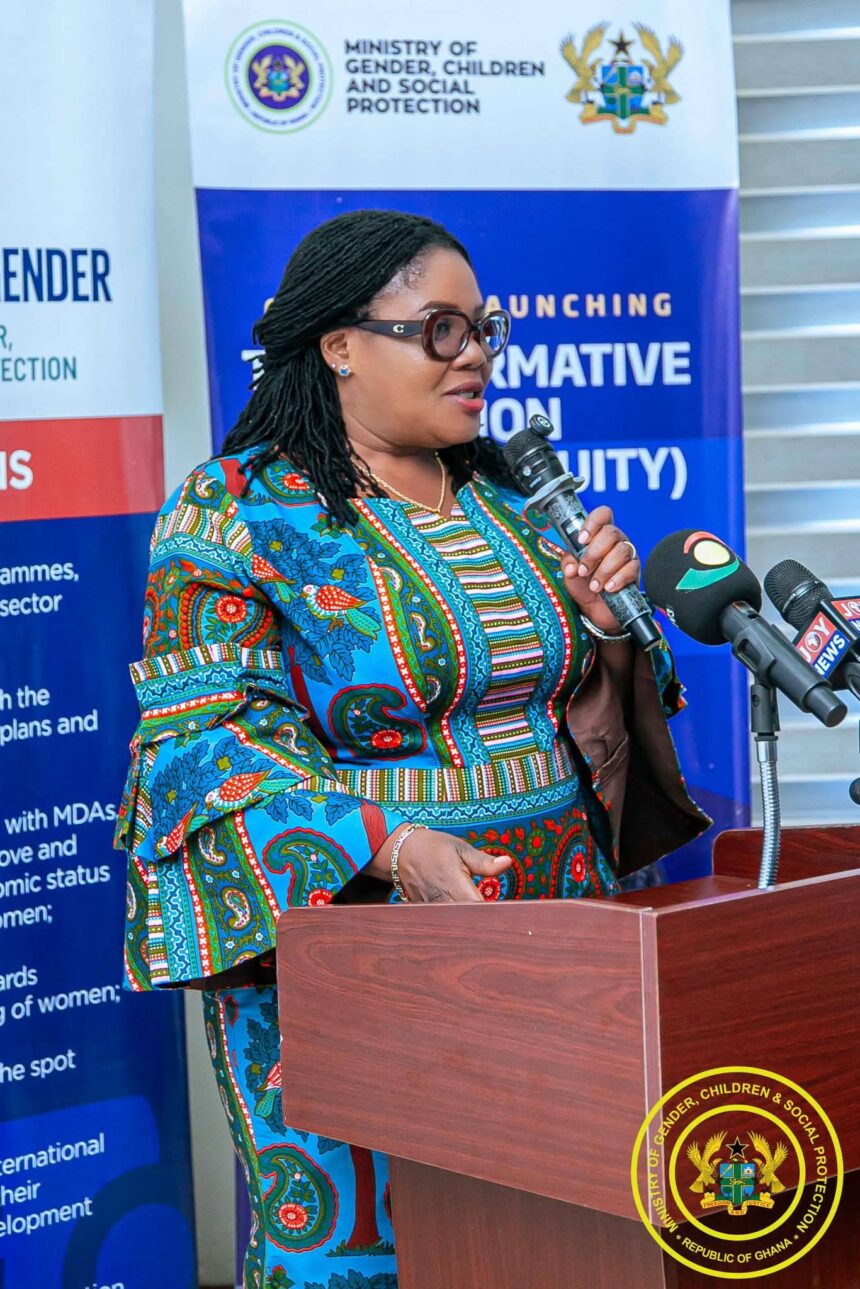 Dr Agnes Naa Momo Lartey, Gender Minister.