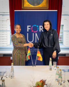 Ghana’s Minister for Environment, Science and Technology, Dr. Zanetor Agyeman-Rawlings, engagement with Germany’s Federal Minister for Research, Technology and Space, Dorothee Bär.