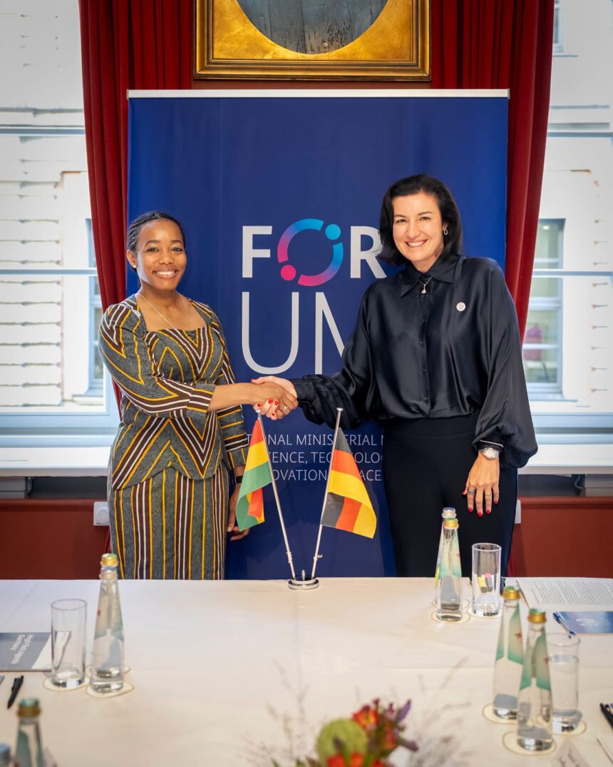 Ghana’s Minister for Environment, Science and Technology, Dr. Zanetor Agyeman-Rawlings, engagement with Germany’s Federal Minister for Research, Technology and Space, Dorothee Bär.
