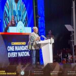 President John Mahama speaking at World Assemblies oh God Congress in Accra.