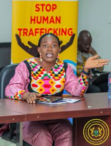 Madam Anobea Asare-Head of Human Trafficking Secretariat- Ministry of Gender