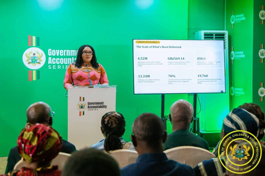 Dr. Naa Momo Lartey, Gender Minister.